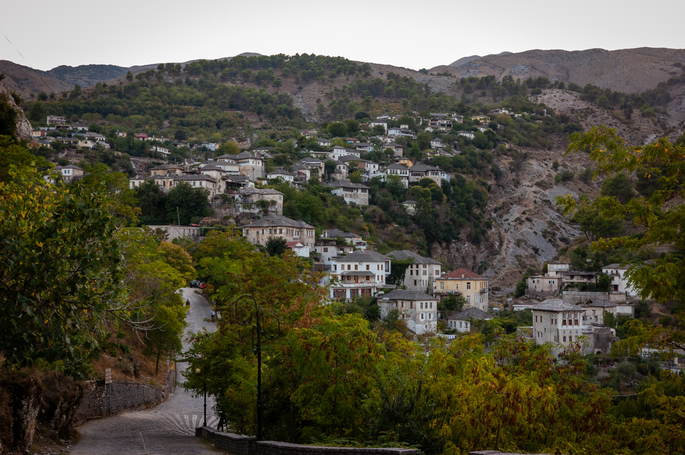 Vista desde el castillo de Gjirokaster
